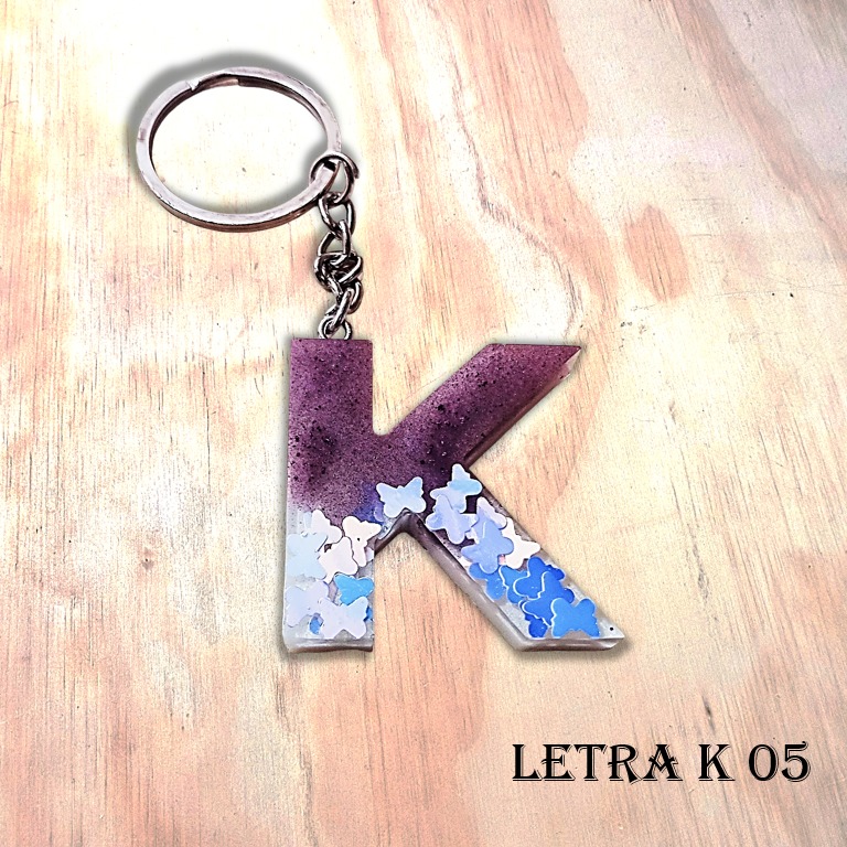 Llavero Resina Letra K - Imagen 5