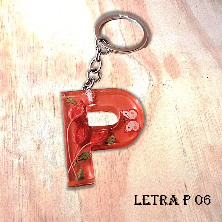 Llavero Resina Letra P - Imagen 6