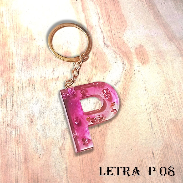 Llavero Resina Letra P - Imagen 8