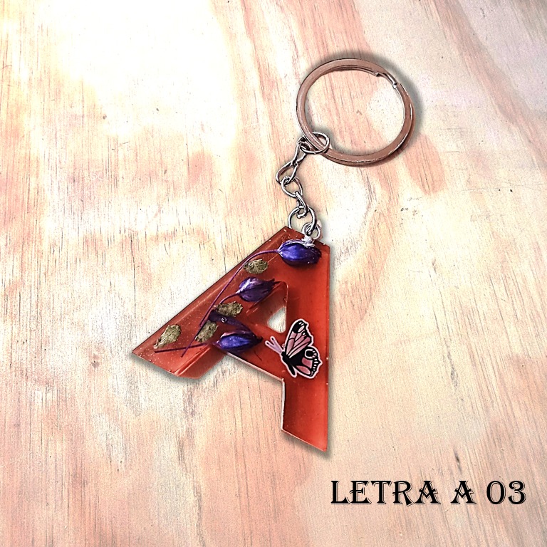 Llavero Resina Letra A - Imagen 4