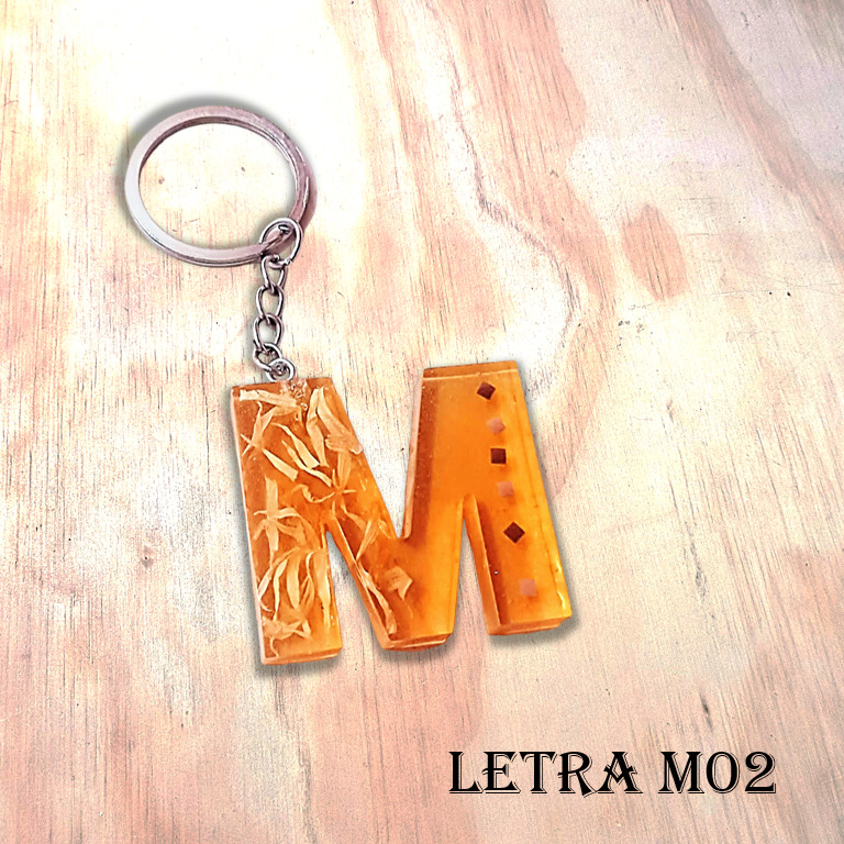 Llavero Resina Letra M - Imagen 2
