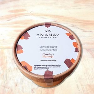 Sal de baño Canela y Naranja
