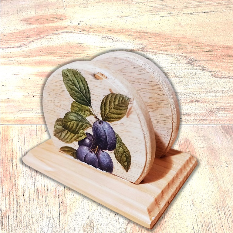 Servilletero Madera Olivas