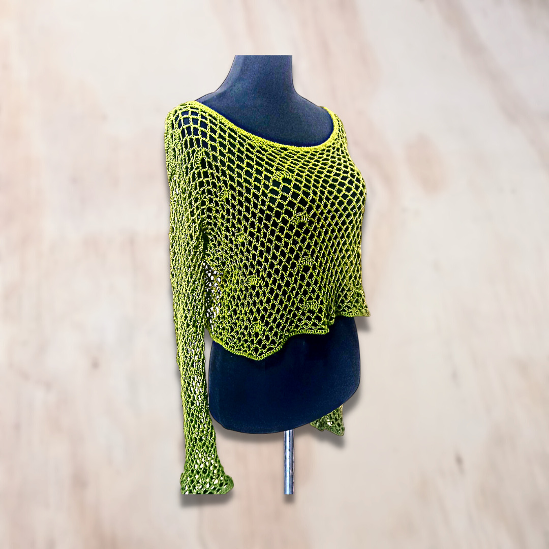 Crop Top Azabel Verde Pistacho - Imagen 2