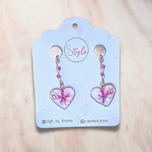 Aros Goldfilled Corazon Flor