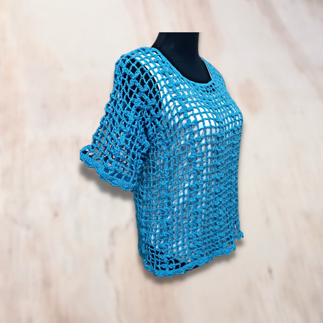 Blusa Calada Flores Calipso - Imagen 2