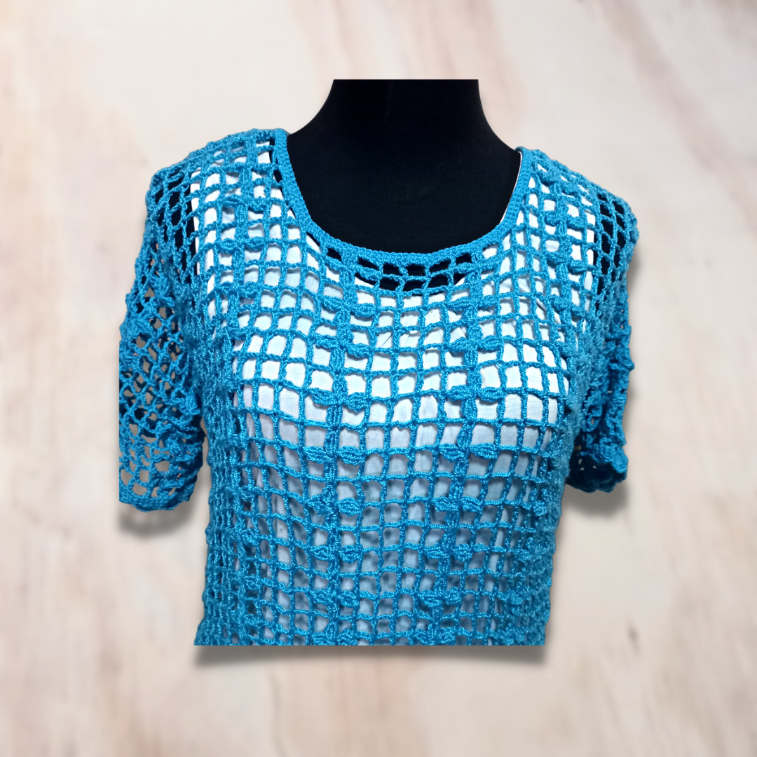 Blusa Calada Flores Calipso - Imagen 3