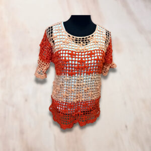 Blusa Calada Naranja Damasco