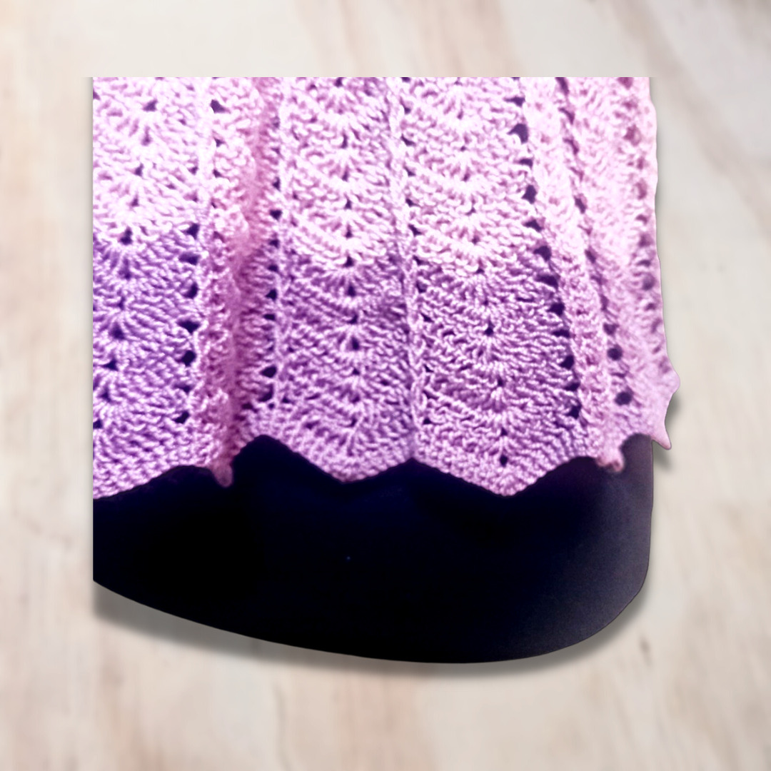 Crop Top Abanico Malva Rosa - Imagen 4