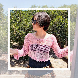 Crop Top Azabel Grannys Rosa Fuerte